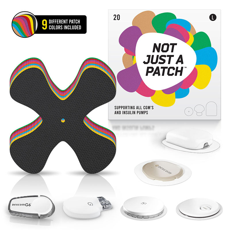 Not Just a Patch X-Patch for all CGM's and diabetes management devices - Pack of 20