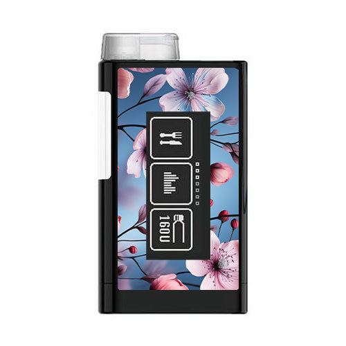 YpsoPump Decorative Sticker: Minimalist blue flowers
