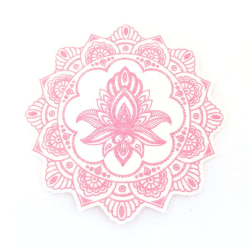 Patch Silly Dexcom G6 : Mandala de lotus au henné rose
