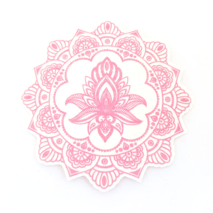 Patch Silly Dexcom G6 : Mandala de lotus au henné rose