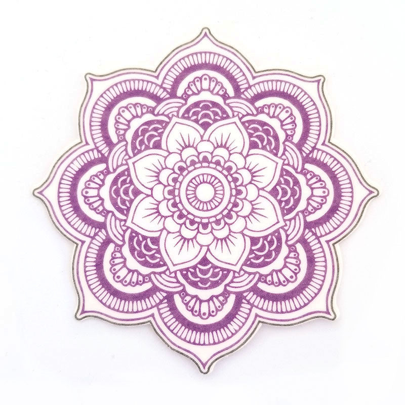 No cutout Silly Patch: Purple mandala