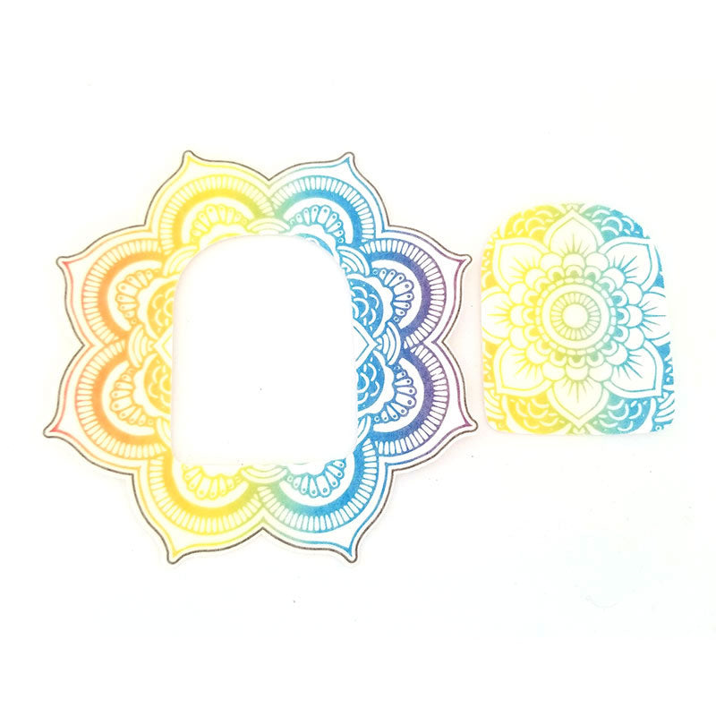 Omnipod Silly Patch: Rainbow mandala