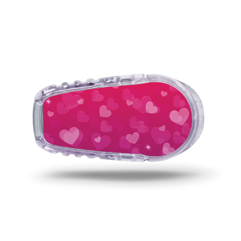 Dexcom G6 transmitter sticker: Pink hearts – Pimp My Diabetes