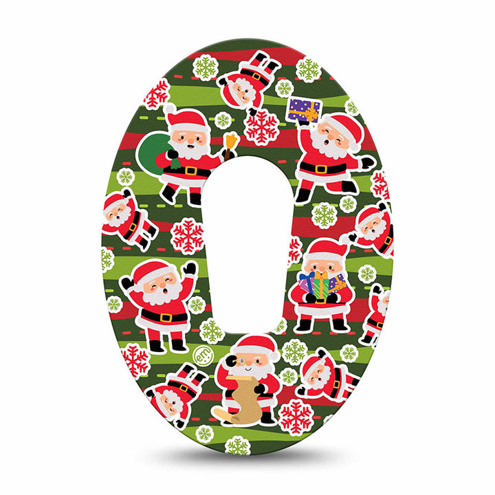 Dexcom G6 ExpressionMed tapes: Santa sticker bomb