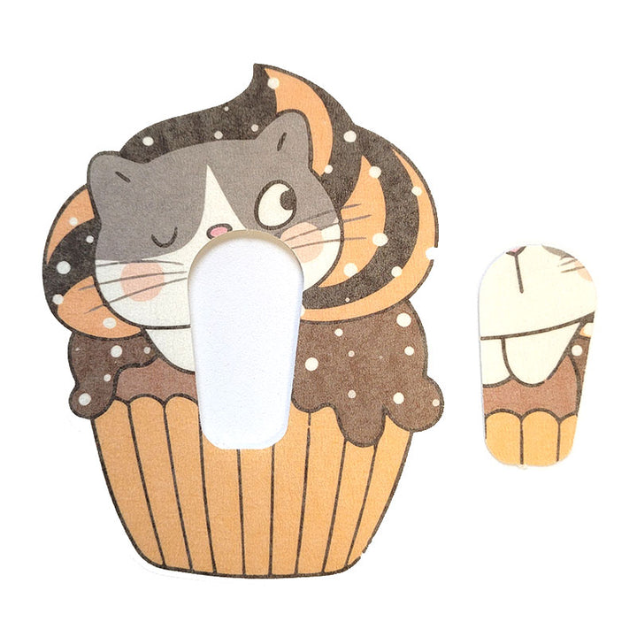 Patch Silly Dexcom G6 : chat dans un cupcake
