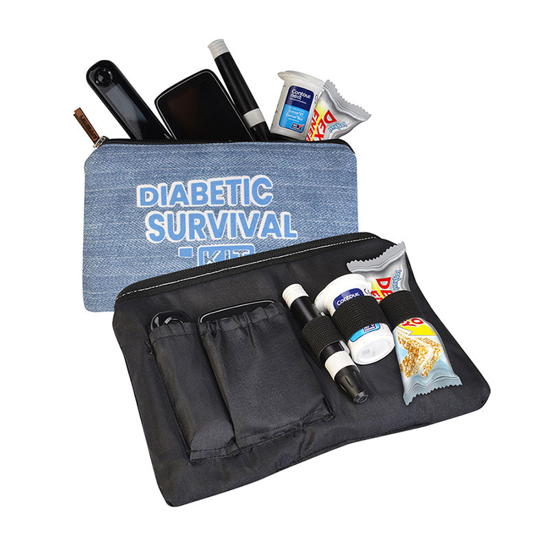 Dia-Zipper Bag: Diabetic survival kit