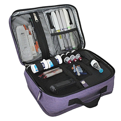 Sugar Medical Diabetes Insulated Travel Bag: Purple