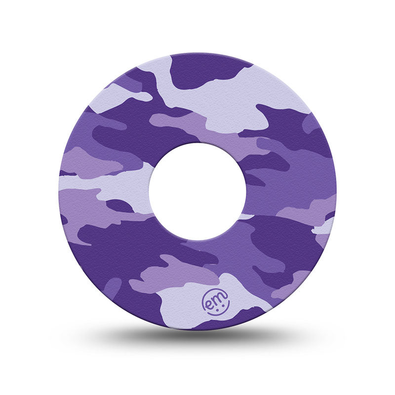 Patchs adhésifs ExpressionMed Freestyle Libre 3 : Camouflage violet