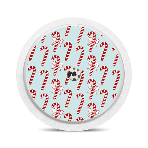 Freestyle Libre 1 & 2 sensor sticker: Candy canes – Pimp My Diabetes