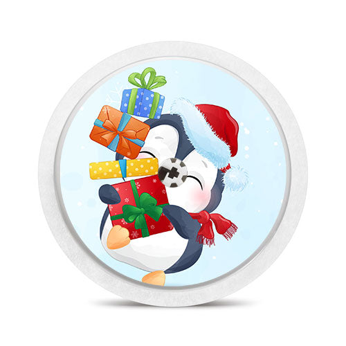 Freestyle Libre 1 & 2 sensor sticker: Gift penguin