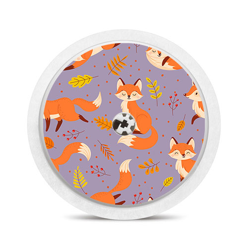 Freestyle Libre 1 & 2 sensor sticker: Purple fox