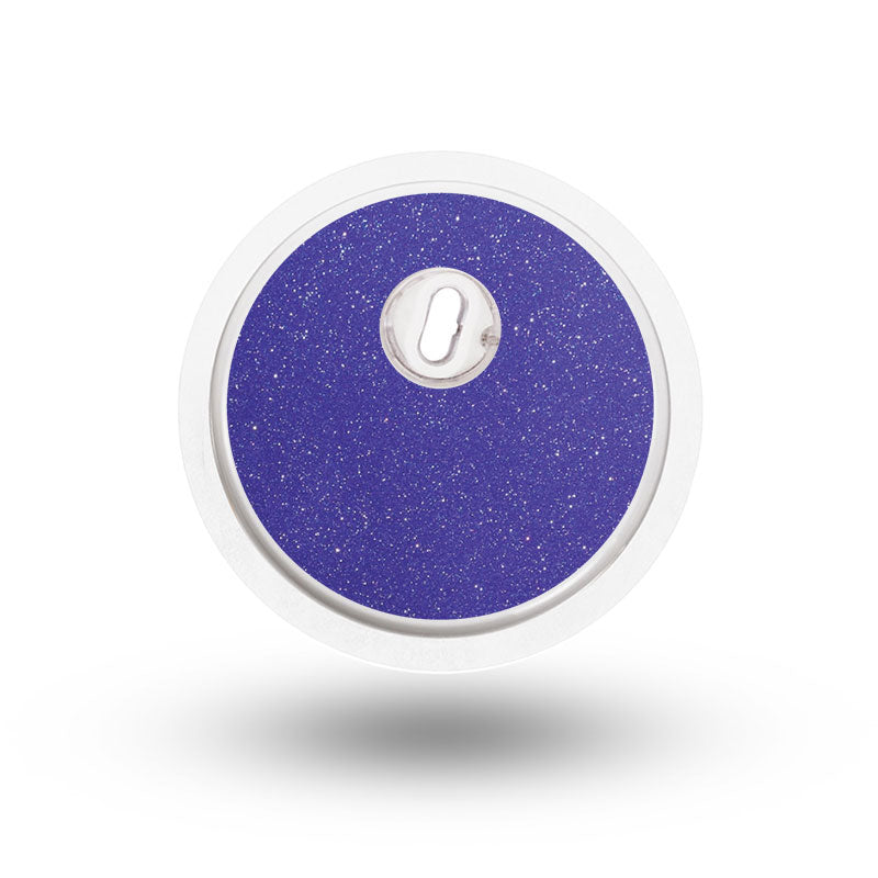 Freestyle Libre 3 sensor sticker: Purple glitter