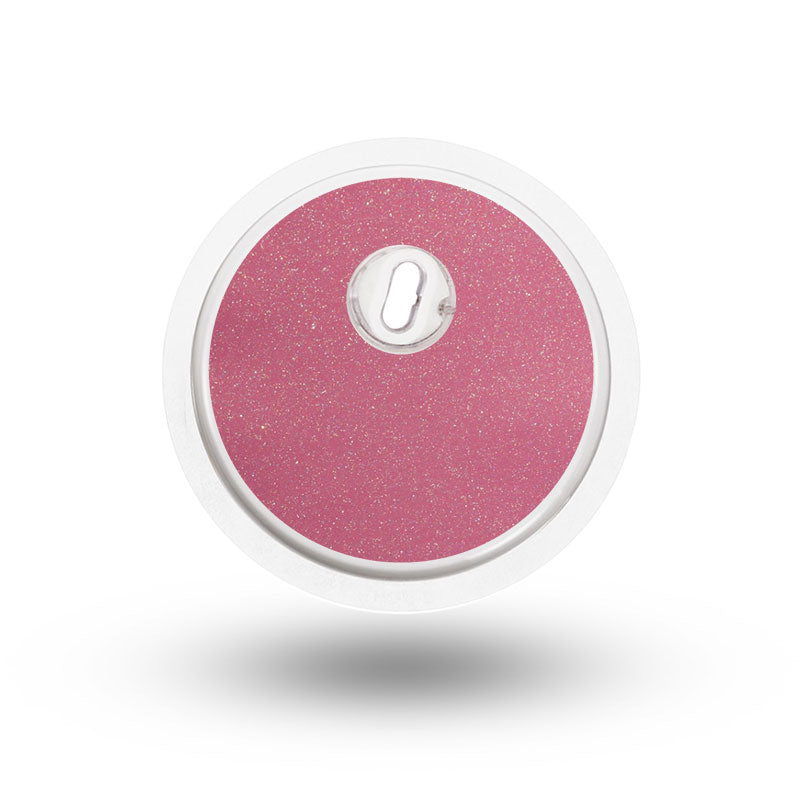 Freestyle Libre 3 sensor sticker: Rose gold glitter