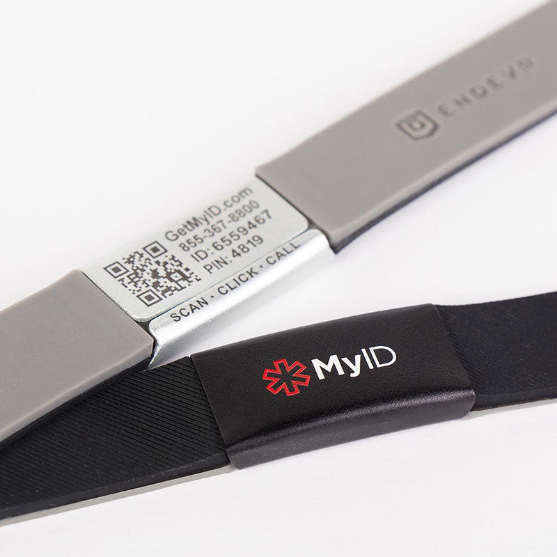 Bracelet d'identification médicale en silicone MyID Flex