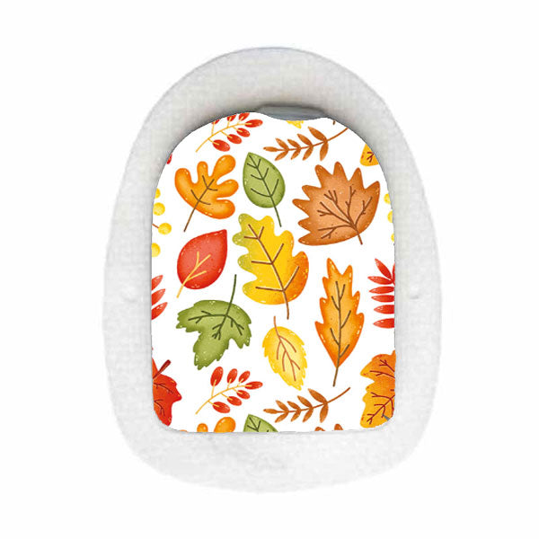 Omnipod decorative sticker: Fall leaves