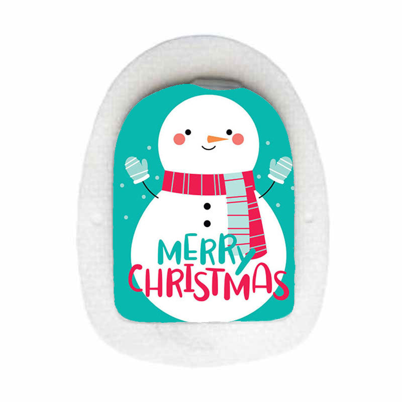 Omnipod decorative sticker: Merry Christmas snowman