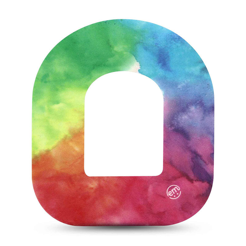 Omnipod ExpressionMed tapes: Rainbow clouds