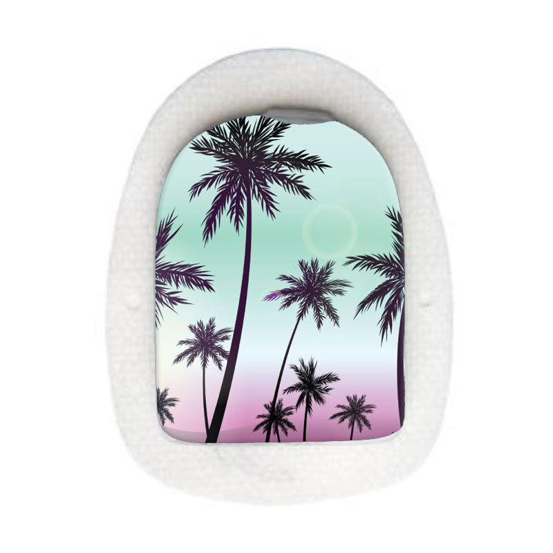 Omnipod decorative sticker: Palm trees