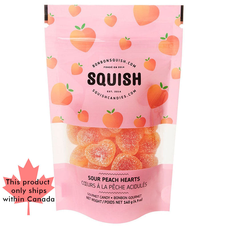 SQUISH Gummies: Sour Peach Hearts