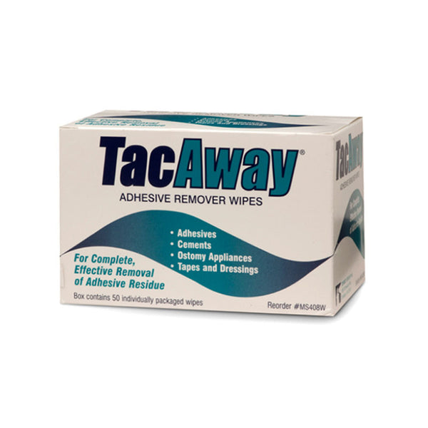 Tac Away Adhesive remover wipes